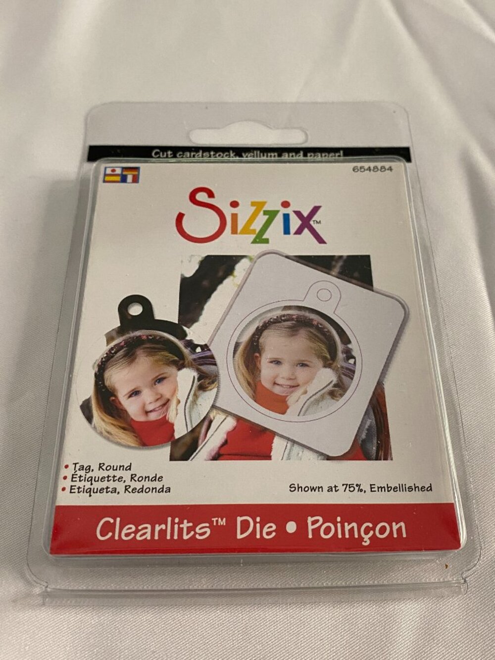 Sizzix Clearlits Round Tag Photo Frame Cutting Die
